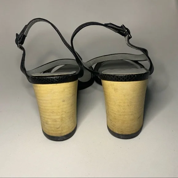 Gucci Black Block Heel Ankle Strap Sandal - Picture 7 of 16